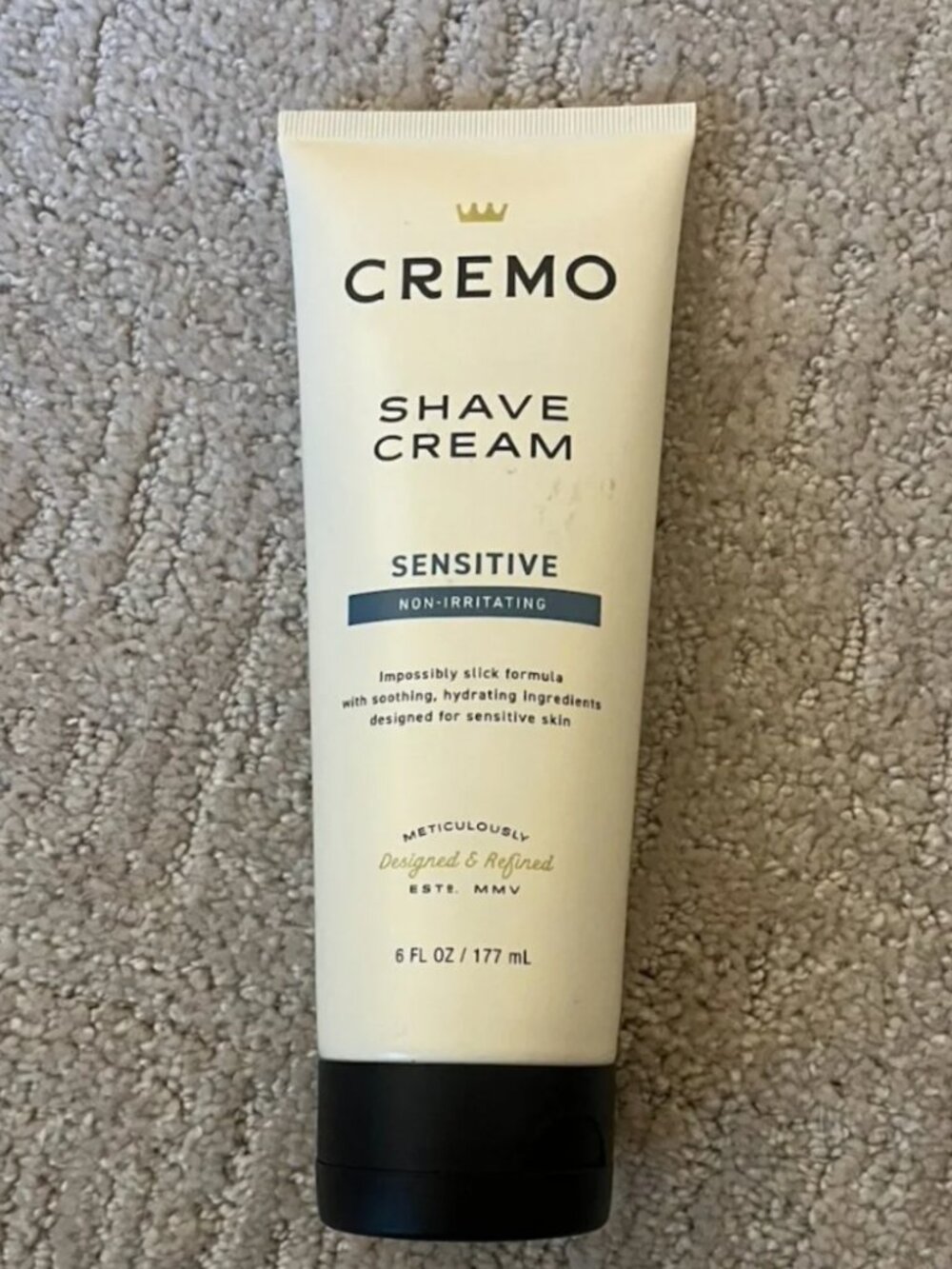 Cremo Sensitive Shave Cream 6 FL OZ
